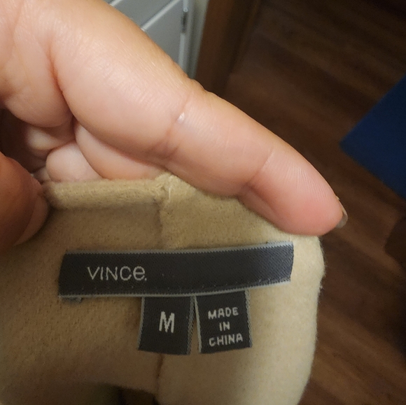 Vince Leather And Wool Drape Jacket - Picture 5 of 5